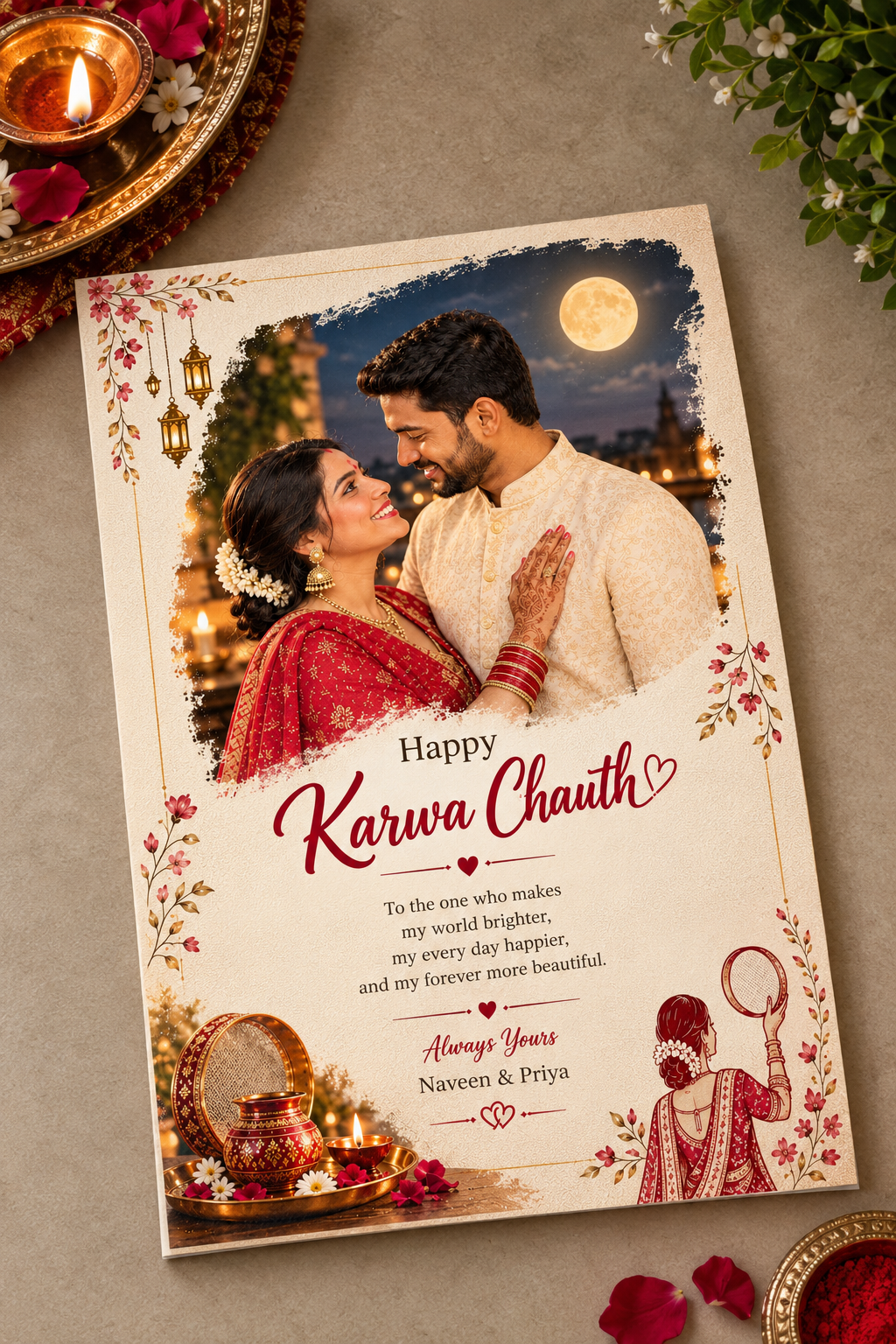 Giftanna Canvas Painting Personalized photo  frame 