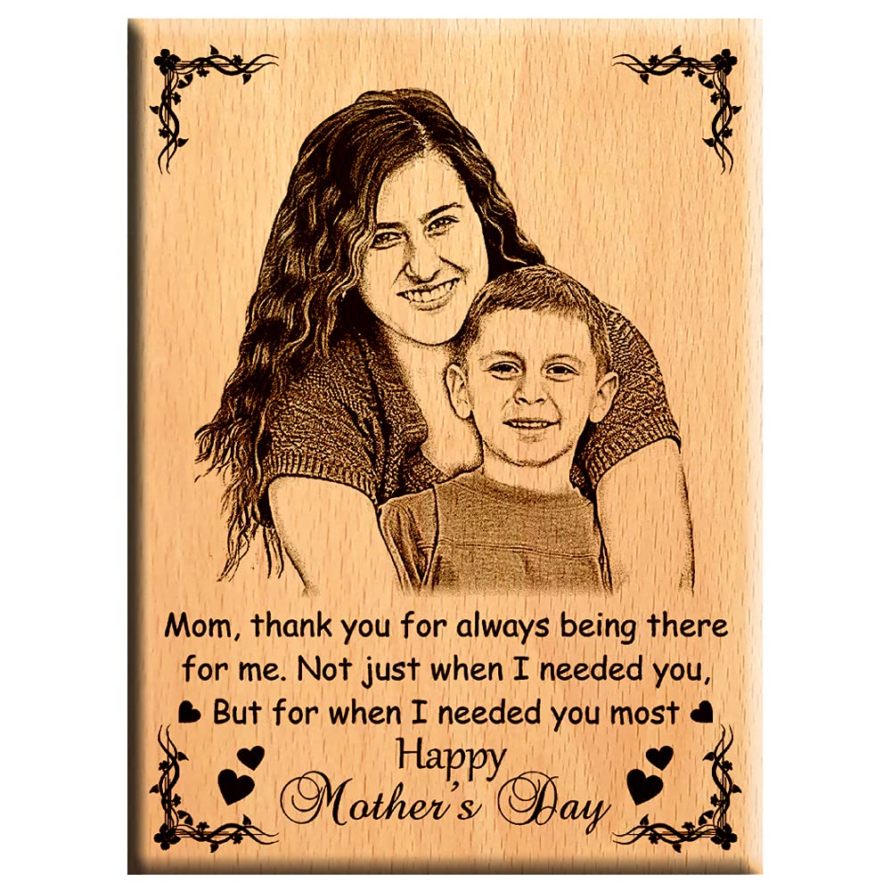 Giftanna Mother's Day Personalized Wooden Photo Plaque