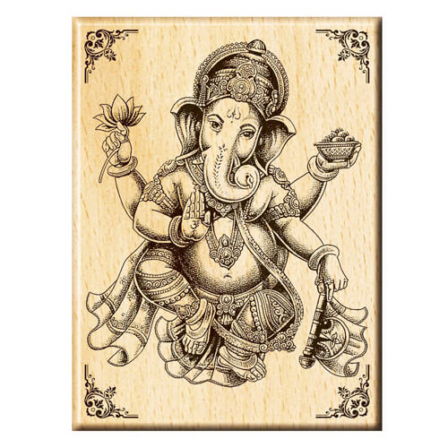 Dancing Ganesha Artwork for Decor , Painting for Home, Gift 