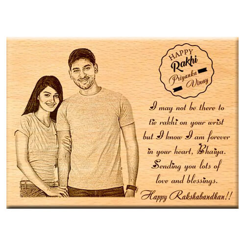 Giftanna Personalised Wooden Frame for Brother