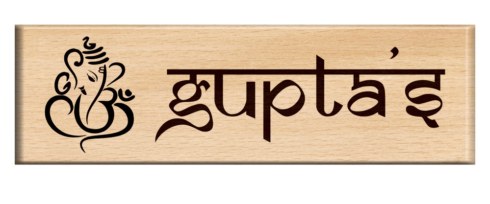 Giftanna Engraved Personalized Name Plate | Door Sign for Home/Office